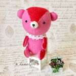 sale中＊送料無料＊felt bear＊フェルトベア＊ピンク