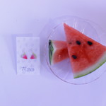 さんかくスイカのピアス