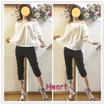 4way、オフショルダー、貴族お袖、レース、フレアーブラウス💖なんとも可愛い4wayの着こなしが出来る、ふんわり女子❣️❣️