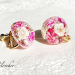 【再販】春の新色❤︎ピンクミックス❤︎プチお花がいっぱい詰まったイヤリング/ピアス