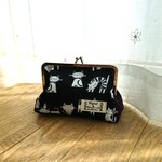 がま口化粧ポーチ猫柄