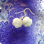アクアマリンバラのピアス　Silver　