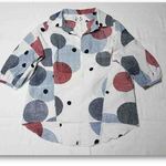 26　レトロ可愛い抜き衿プルオーバーシャツ（水玉）