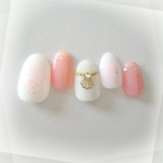 Summer Necklace Nail Pink