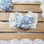 ふんわり紫陽花のリボンバレッタ
