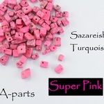 天然石 Sazareishi Turquoize スーパーピンク  100pcs 12-F