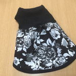 black  girly  バラ模様ノースリーブワンピース  XS