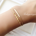 gold metalbeads bracelet