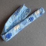 sorambow様専用☆超ロング水筒肩ひもカバー／リバーシブル【くも／チェック】ライトブルー