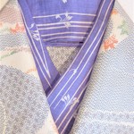 夏・麻の半衿(パープル)