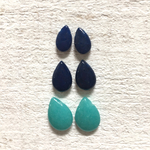 ◆SALE◆染めクォーツしずくカット【6個】