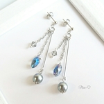 揺れる*雨しずく ピアス/イヤリング                       涼しげ                    パール