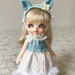 ねこみみヘッドドレス＆ワンピース オビツ11サイズ