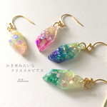 かき氷みたいなクリスタルピアス/イヤリング