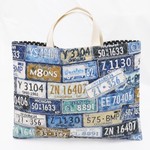 アメリカンナンバー ネイビー レッスンバッグ(キルティング) ハンドメイド！namioto☆