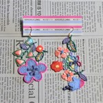フラワーガーデンレースピアス