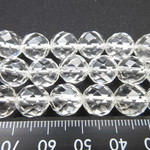 【64面カット】/天然水晶/size(10㎜玉)/1set(5玉)/No.4129-A-1 /純粋と浄化を象徴する万能パワーストーン ４月の誕生石です
