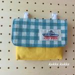 マチ付き移動ポケット～チェックとイエロー～