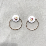 ボタニカルフープピアス