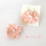 再＊おそろい♡ベビー ヘアクリップ ヘアピン&ピアス イヤリング＊リンク＊ペア