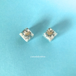  銀箔キューブピアス/イヤリング