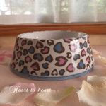 ワイルドなヒョウ柄ドックフードボウル*.+ﾟ