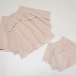 azuairi様専用「揺れるふわふわトップス ♡baby pink♡ kids＆mama」 親子リンク  親子お揃いコーデ