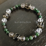 [メンズ]バレンタインに✨渋さ満点❗️アベンチュリン&スモーククオーツブレスレット