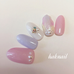 No.67⭐︎ 人魚の鱗　マーメイド　花嫁　結婚式　パステル　ブライダル　可愛い　モテ　ネイルチップ