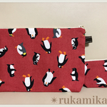 ペンギンご朱印帳&小銭入れポーチセット