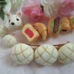 《i様オーダー品》パンのバレッタとピアス♡