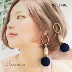 No.S402 ♥︎人気NO.3 ♥︎お洒落ブルーのアンティークピアス
