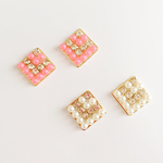 スクエア パールピアス*イヤリング*