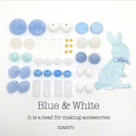 Blue & White beads set＊14種類＊アクリル ガラス ブルー  ラウンド  フラットラウンド チューブ