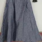 リメイク　サルエルパンツ　綿麻
