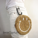 カラビナ付きヒップにニコちゃんポーチ‼︎WHITE♡