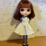 ブライス リカちゃん サイズ 生成りのJSKセット