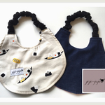 <おなまえ刺繍>  おにぎりビブ