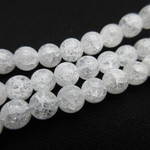クラック水晶(爆裂水晶)/size(6㎜玉)/1set(20玉)/No4131-w/