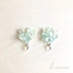 水が滴る紫陽花ピアス/イヤリング