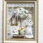 送料無料！アンテイーク調ドールハウス風壁掛け