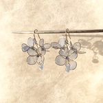 紫陽花ピアス 「雨降ラシ」