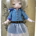 No.３５ B　オビツ１１☆フードワンピース