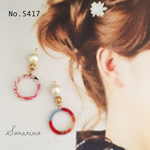 No.S417 1点物✩︎⡱浴衣にも♥︎和柄*⑅︎୨୧ピアス