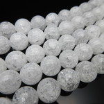 クラック水晶(爆裂水晶)/size(10㎜玉)/1set(10玉)/No4133-w/