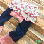 夏直前SALE♡ドットリボンのふりふりモンキーパンツ