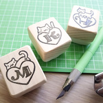 【カスタムオーダー】『ネコ×アルファベット』はんこ