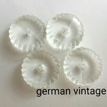  German vintage 波形　アクリルビーズ　4個入り