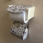 小さなお花のトイレットペーパー ホルダー カバー