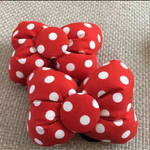 ♡２個450円！  ミニーちゃんリボンみたい♡可愛い♡赤白ドットのリボンゴム！ 